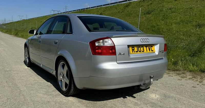 Audi A4 cena 7900 przebieg: 164000, rok produkcji 2003 z Koszalin małe 379